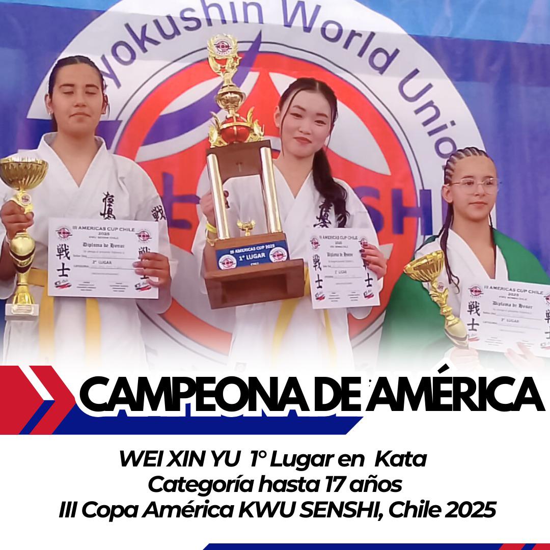 Wei Xin Yu Campeona de América