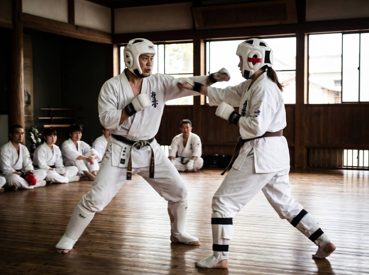 Kumite sparring